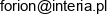 Forion Rafal Blicharski Email address