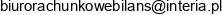 Biuro Rachunkowe Bilans Adres e-mail