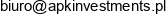 Apk Investments Spolka Z Ograniczona Odpowiedzialnoscia Email 1