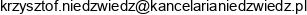 Kancelaria Radcy Prawnego Krzysztof Niedzwiedz Adres e-mail