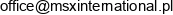 Msx International Nox Group Spolka Z Ograniczona Odpowiedzialnoscia Email 1