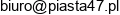 Piasta 47 Adres e-mail