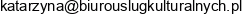 Biuro Uslug Kulturalnych Email 1