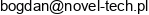 Novel Tech Boguslaw Strycharz Daniel Krepa Spolka Cywilna Email address