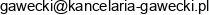 Kancelaria Adwokacka Adwokat Andrzej Gawecki Adres e-mail