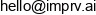 Imprv Ai Email address