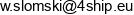 4ship Wojciech Slomski Email address