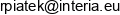 Robert Piatek Enterprises Email address