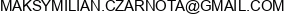 Maksymilian Czarnota Global Email address