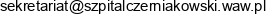 Szpital Czerniakowski Adres e-mail
