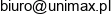 Unimax Development Projekt 25 Adres e-mail