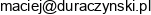 Maciej Duraczynski Email address