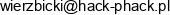 Hack Phack Defence Ltd Piotr Marcin Wierzbicki Adres e-mail