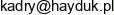 Andrzej Wojtaszek Hayduk Przedsiebiorstwo Produkcyjno Uslugowo Handlowe Hayduk Email address