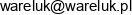 Adam Wareluk Wareluk S C Email address