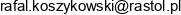 Rastol Rafal Koszykowski Email address