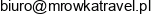 Emilia Kowalczyk Dudek Biuro Podrozy Mrowka Travel Email address