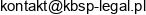 Kancelaria Prawna Kbsp Legal Strzelecki I Wspolnicy Email 1