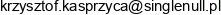 Single Null Krzysztof Kasprzyca Email address