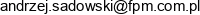 Fpm Sadowski Adres e-mail