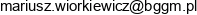 Admin Office Support Mariusz Wiorkiewicz Adres e-mail