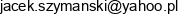 Jacek Szymanski Email address