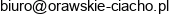 Orawskie Ciacho Adres e-mail