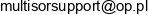 Multisor Support Adres e-mail