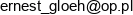 Ernest Gloeh Gloer Email address