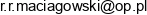 R R Maciagowski Lukasz Email address