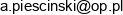 A K Adam Piescinski Adres e-mail