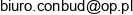 Conbud Adres e-mail
