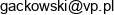 Przemyslaw Gackowski Indywidualna Praktyka Lekarska Email address