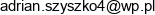 Adrian Szyszko Email address
