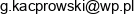 Grzegorz Kacprowski Email address