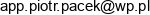 App Pacek Piotr Email address