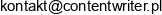 Content Writer Email address