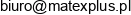 Matex Plus Adres e-mail