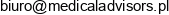 Medical Advisors Spolka Z Ograniczona Odpowiedzialnoscia Email address