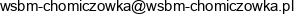 Warszawska Budowlano Mieszkaniowa Chomiczowka Adres e-mail