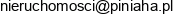 Piniaha Nieruchomosci Email 1