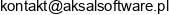 Aksal Software Lukasz Laska Email address