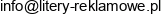 Litery Reklamowe Email address