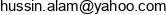 Md Hussin Alam Pr Ltd Adres e-mail