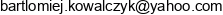 Bartlomiej Kowalczyk Email address