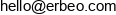 Erbeo Services Email address