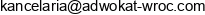 Kancelaria Adwokacka Izabela Chadrys Nowak Email address