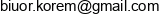 Korem Development Email address