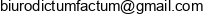 Biuro Rachunkowe Dictum Factum Adres e-mail