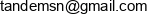 Tandem S N Email address